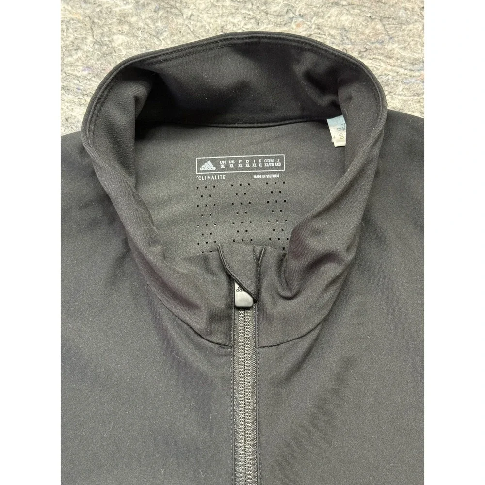 Adidas Climalite Mens Full Zip Cycling Jacket Black XL CV4764 Athletic Training